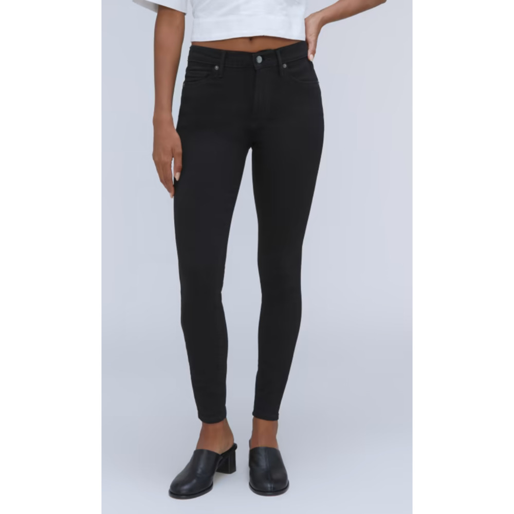 Everlane The Mid-Rise Skinny Stretch Organic Cotton Jean Black Women's 25 NWT